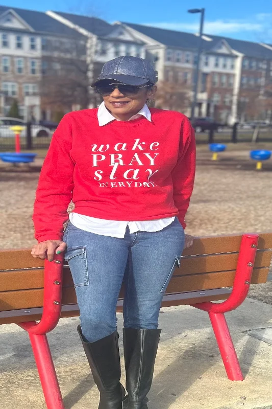 Wake Pray Slay Crewneck Sweatshirt