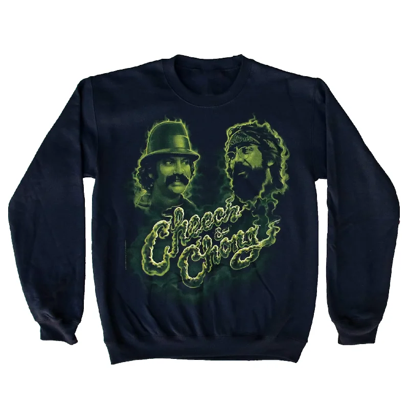 CHEECH & CHONG GREEN SMOKE CREW NECK