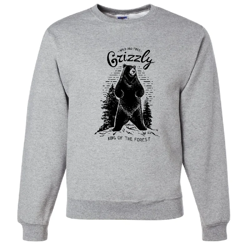 Wild And Free Grizzly Crewneck Sweatshirt