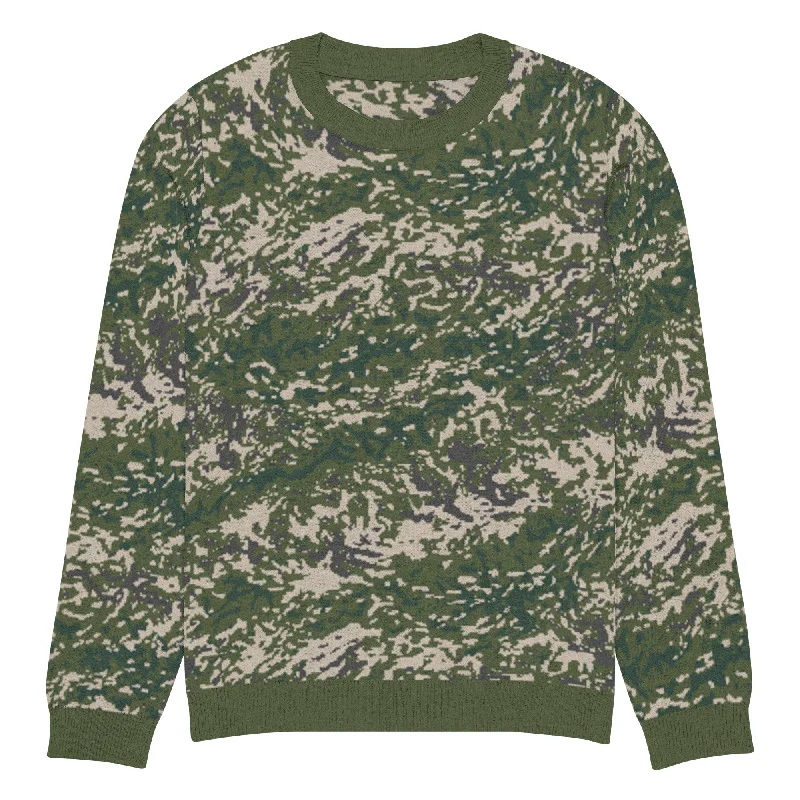 BVON Flecktarn Knitted Crew Neck Sweater