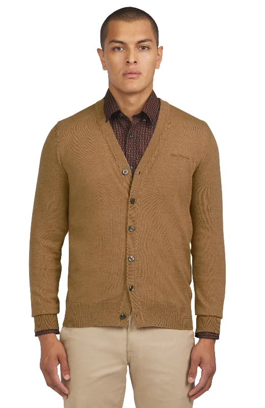 Merino Cardigan - Light Brown