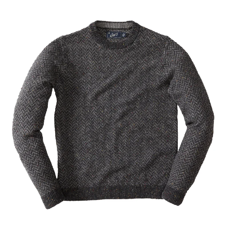 Zermatt Herringbone Crew - Gray