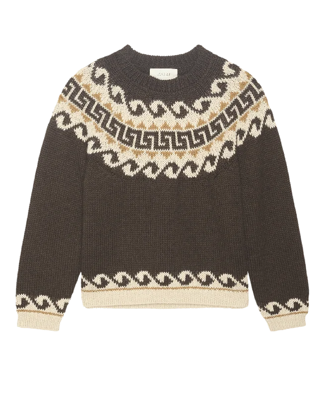 The Greek Key Pullover. -- Driftwood