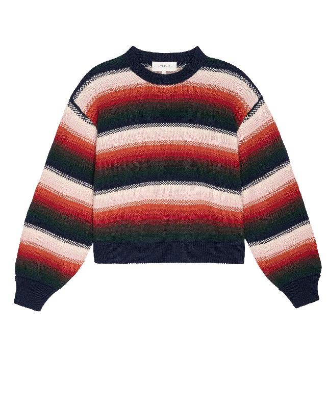 The Bubble Pullover. -- Reflection Stripe