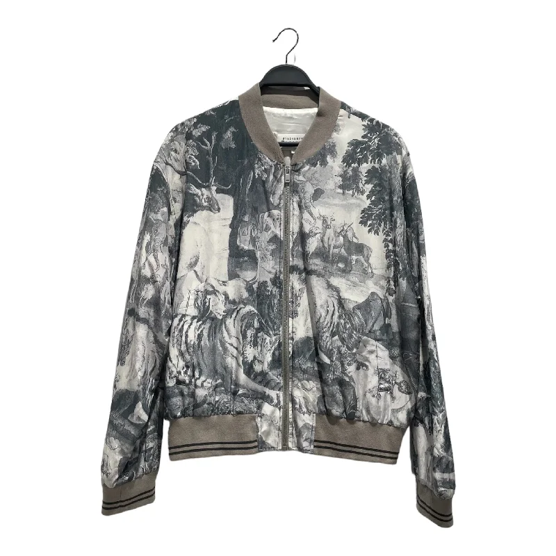 Maison Margiela/Jacket/48/Silk/GRY/All Over Print/