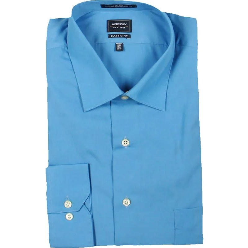 Arrow Mens Solid  Button-Down Shirt