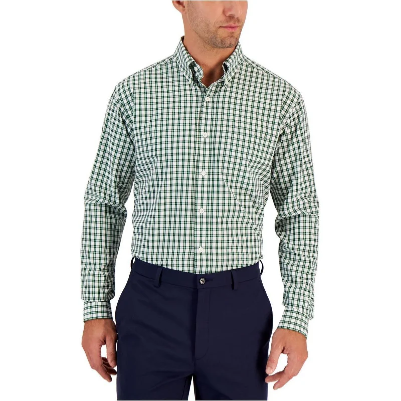 Club Room Mens Regular Fit Button Down Dress Shirt