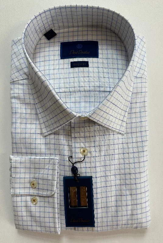 David Donahue White & Dune Micro Dobby Dress Shirt (Regular Fit)