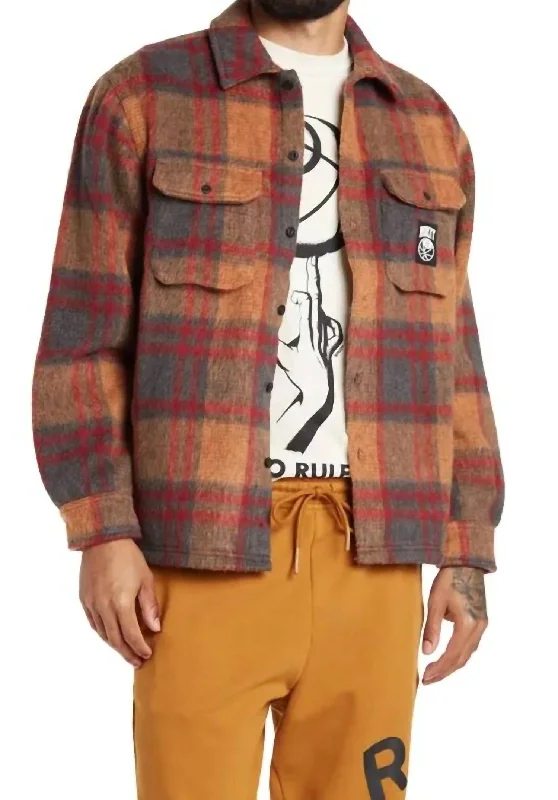 Disruption Flannel Jacket In Multi