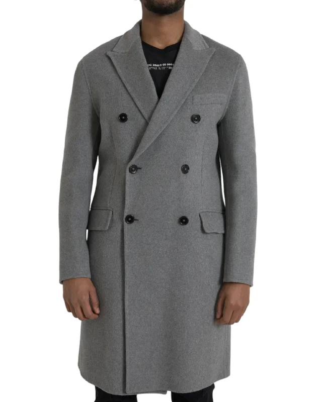 Dolce & Gabbana  Double Trench Coat Cashmere Men's Jacket