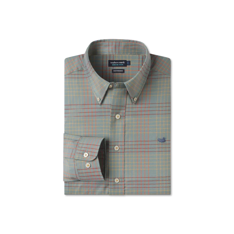 Winfield Grid Performance Dress Shirt