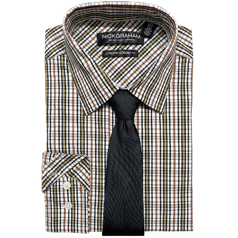 Nick Graham Mens Office Work Button-Down Shirt