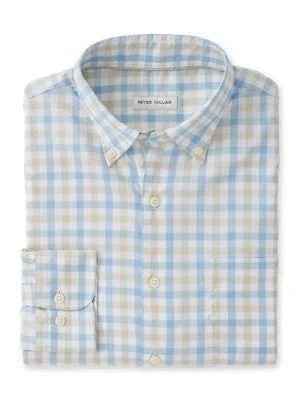 Peter Millar Mackinac Cotton-Stretch Sport Shirt (Cottage Blue)