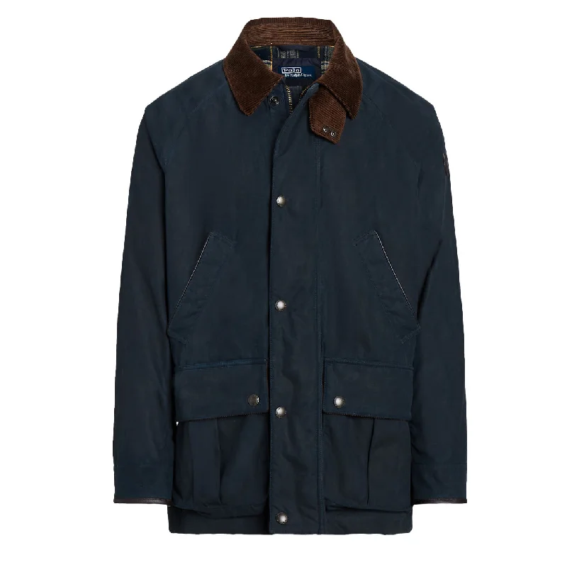 Polo Ralph Lauren Oilcloth Car Coat Collection Navy