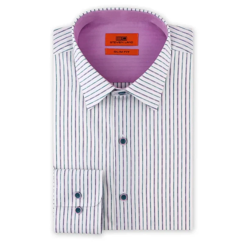 Sb1934 Contrast Stripe Dress Shirt for Men