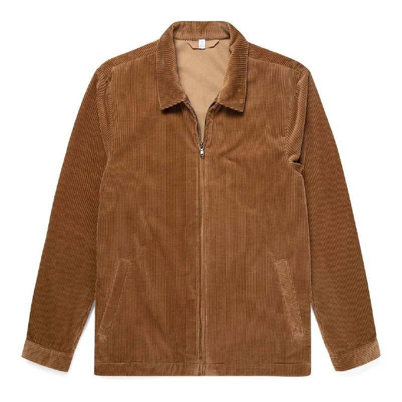 Sunspel Harrington Jacket Dark Camel