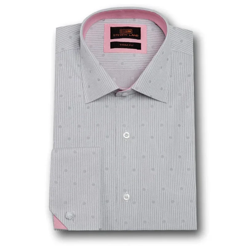 Ta1717 Steven Land | Angled Cuff Dress Shirt