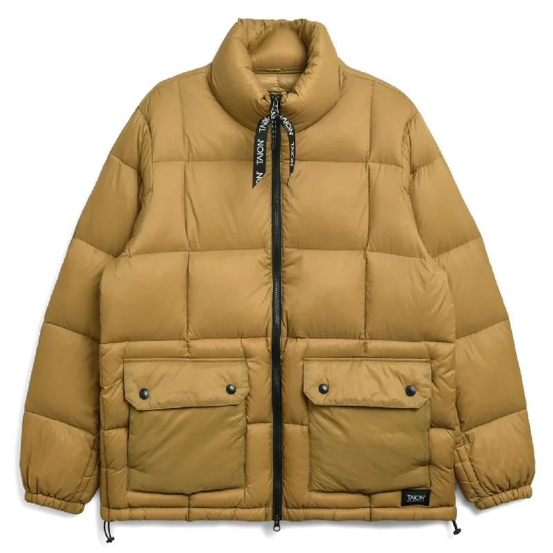 Taion Mountain Packable Volume Down Jacket Beige