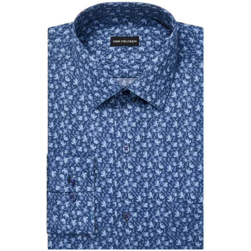 Van Heusen Mens Printed Regular Fit Dress Shirt