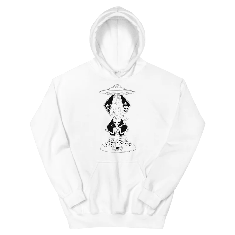 Alien Meditating Graphic Hoodie