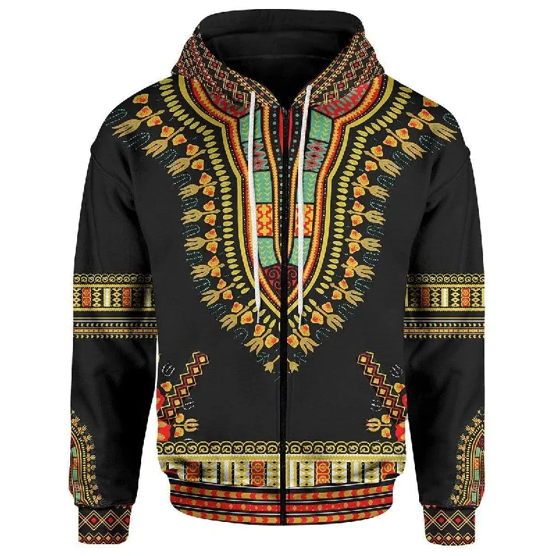 Dashiki Zip Hoodie