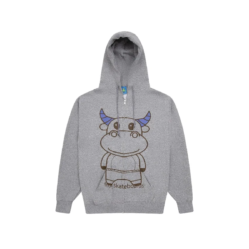 Frog Totally Awesome Zip Hoodie Ash