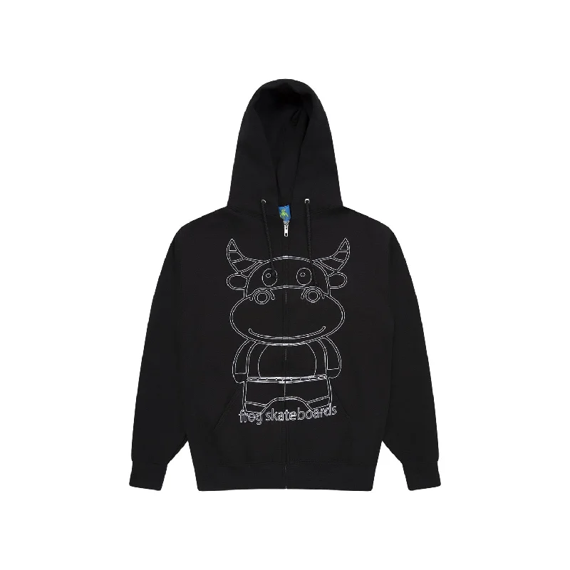 Frog Totally Awesome Zip Hoodie Black