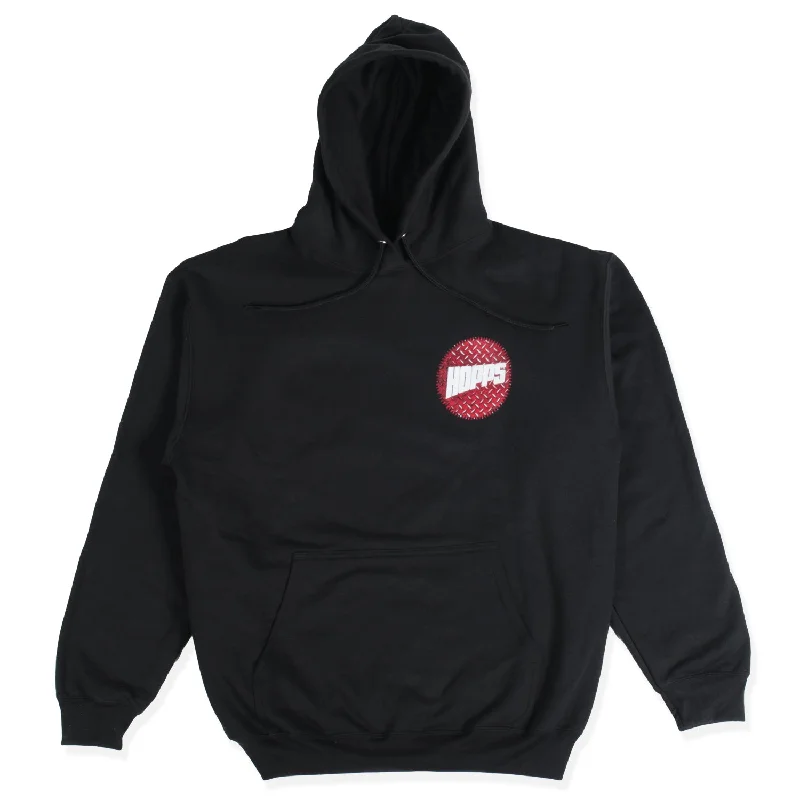 Hopps Red Diamondplate Hoodie Black