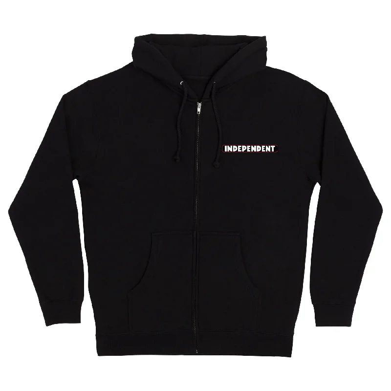 Independent Keys to the City Zip Hooded Heavyweight Sweatshirt Black