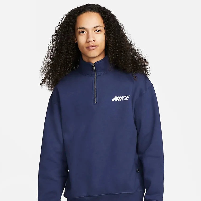 Nike SB 1/2-Zip Fleece Skate Pullover Midnight Navy