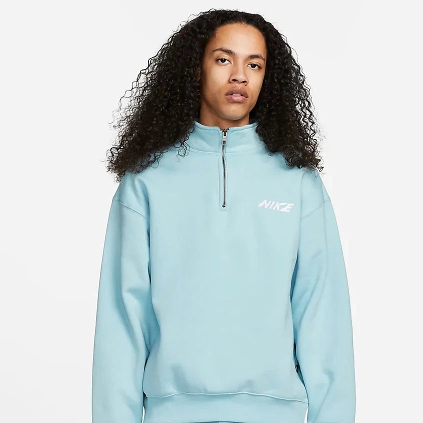 Nike SB 1/2-Zip Fleece Skate Pullover Ocean Bliss