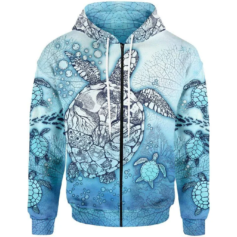 Ocean Life Zip Hoodie