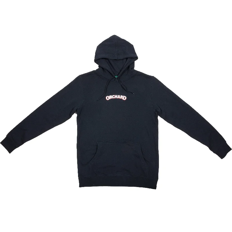 Orchard Text Shadow Hoodie Midnight/White/Red