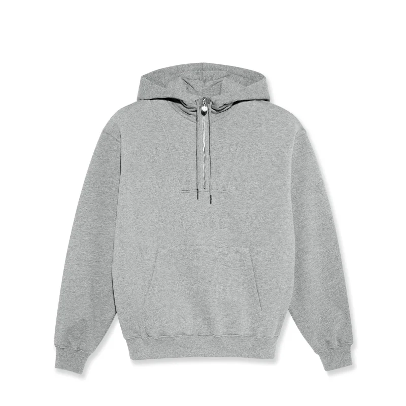 Polar Skate Co. Half Zip Hoodie Heather Grey