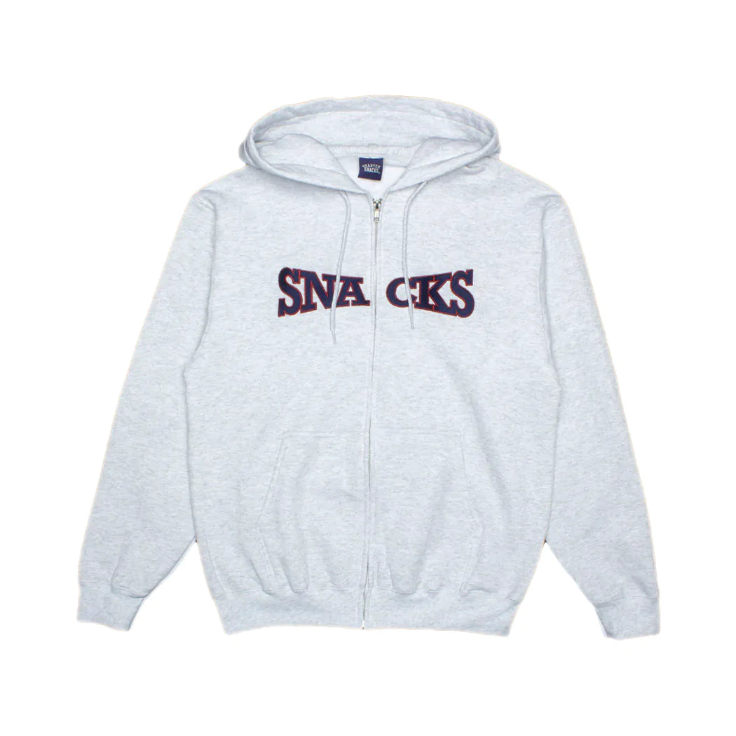 Quartersnacks SNACKS Full Zip Hoodie Grey