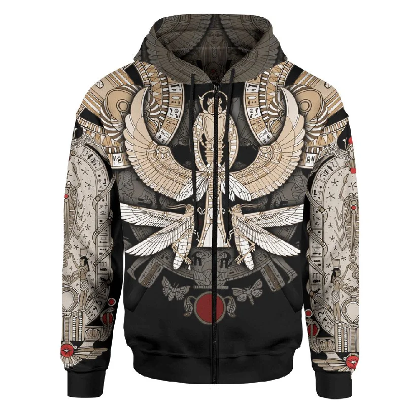 Scarab Jewel Zip Hoodie