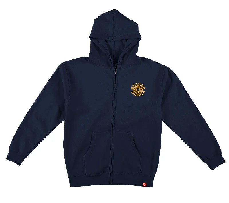 Spitfire Classic 87 Swirl Zip Hoodie Navy/Gold