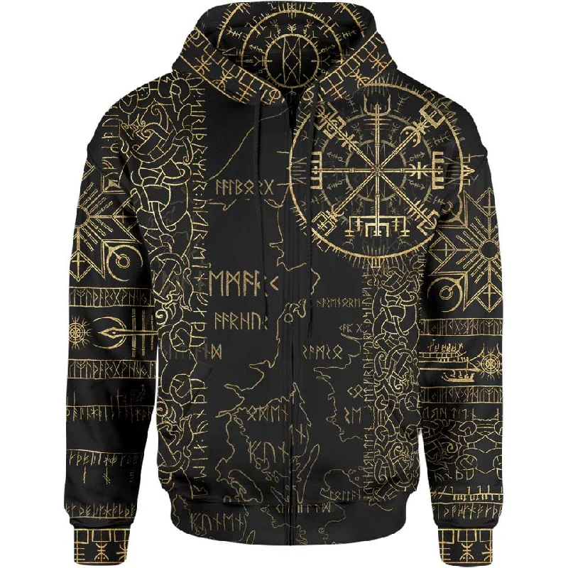 Vegvisir Zip Hoodie