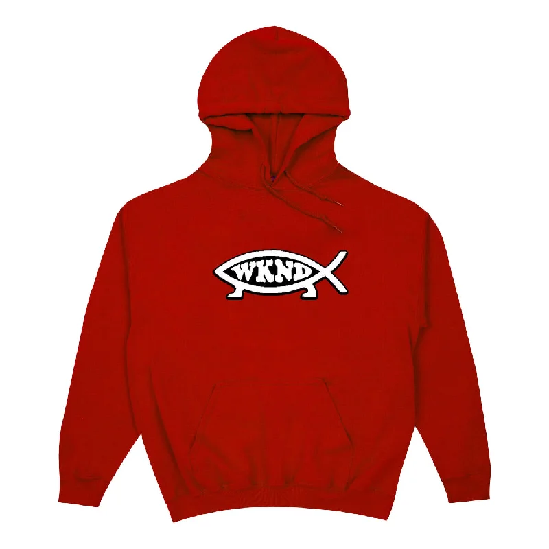 WKND Fish Hoodie Red