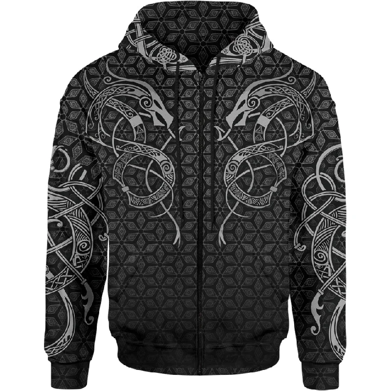 World Serpent Zip Hoodie