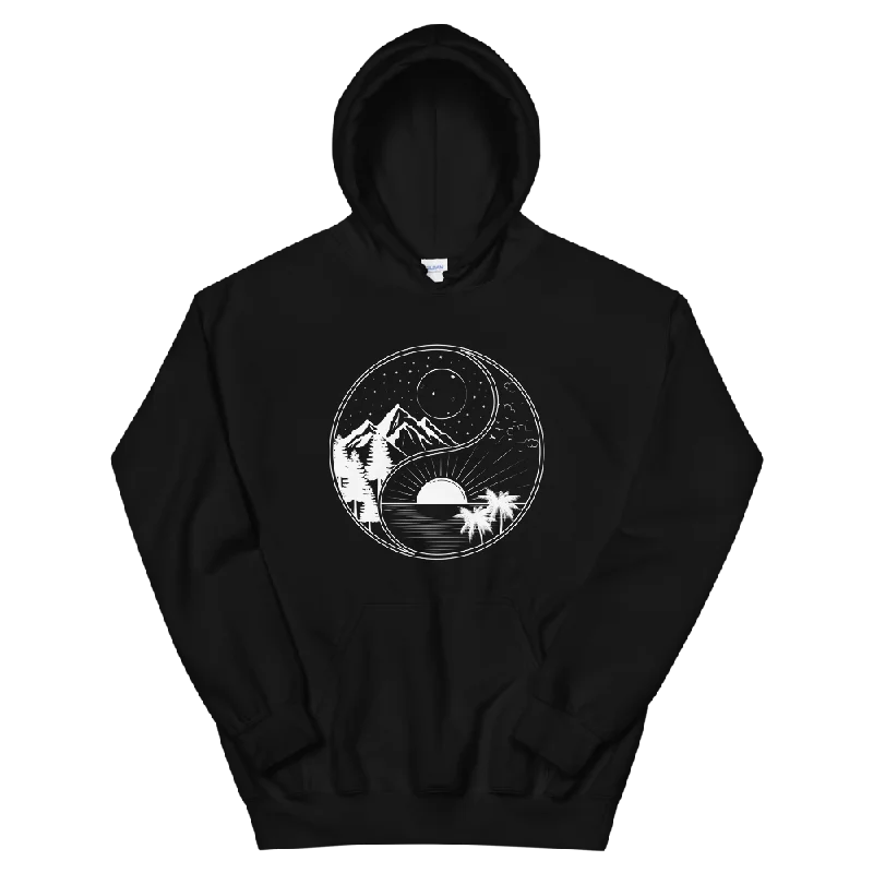 Yin Yang Nature Graphic Hoodie