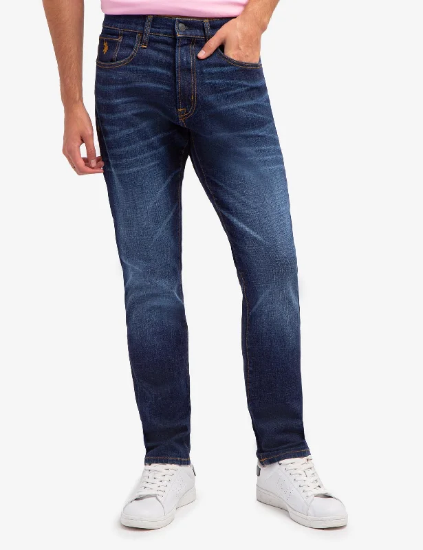 5 POCKET ATHLETIC FIT JEANS