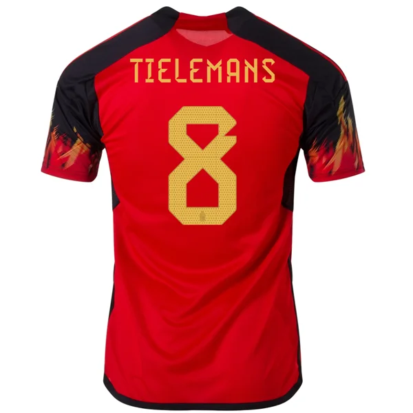 adidas Belgium Youri Tielemans Home Jersey 22/23 (Red/Black)