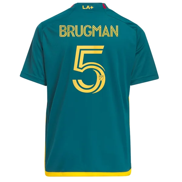 adidas Youth La Galaxy Brugman Away Jersey 23/24 (Green/Yellow)