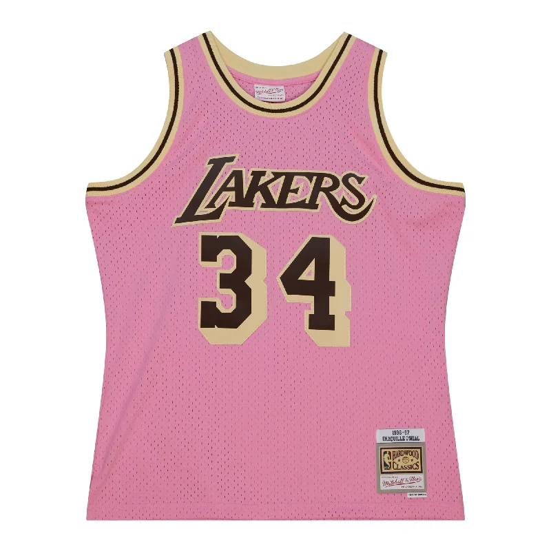 LAKERS PINK BROWN SUGAR ONEAL SWINGMAN JRSY