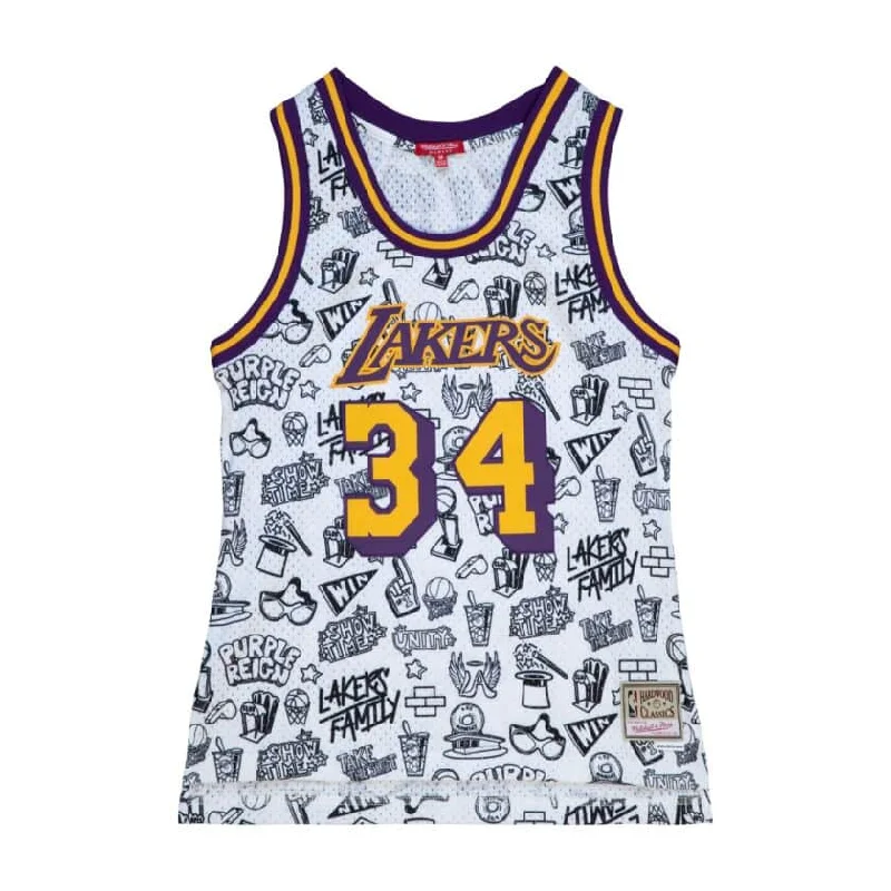 Los Angeles Lakers Women's Doodle O'neals Swingman Jersey