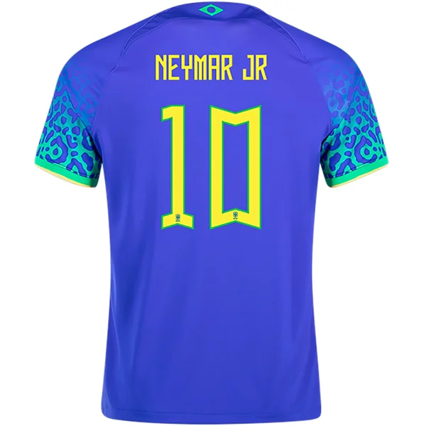 Nike Brazil Neymar Jr. Away Jersey 22/23 (Paramount Blue/Green Spark)