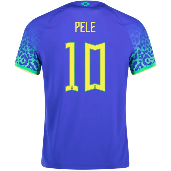 Nike Brazil Pele Away Jersey 22/23 (Paramount Blue/Green Spark)