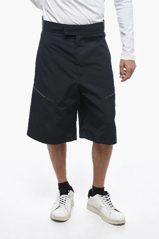 Bottega Veneta Nylon Cargo Shorts with Hidden Fastening