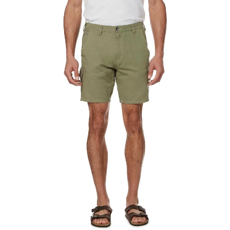 Buffalo David Bitton Mens Above Knee Mid-Rise Cargo Shorts